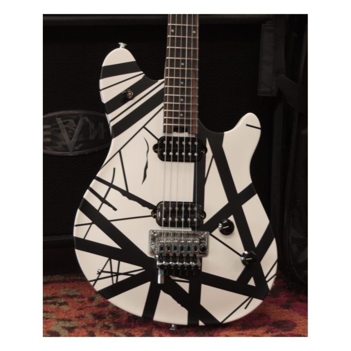 USED EVH Wolfgang Special Black White Striped