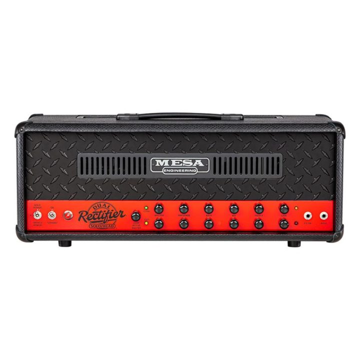 Mesa Boogie '90s Dual Rectifier Head Limited Head Black Snake Vinyl, Rosso Scuderia Red Chassis